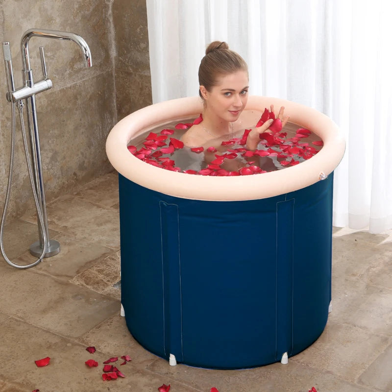 75 80 85 120cm Small Xl Big Portable Ice Bath Plunge Basins Soaking Bath Bucket Tub Barrel Bathtub Athletes