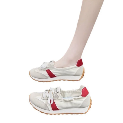 New White Shoes, Elevated Women's Shoes, Comfortable Women's Board Shoes Women's Sports Shoes