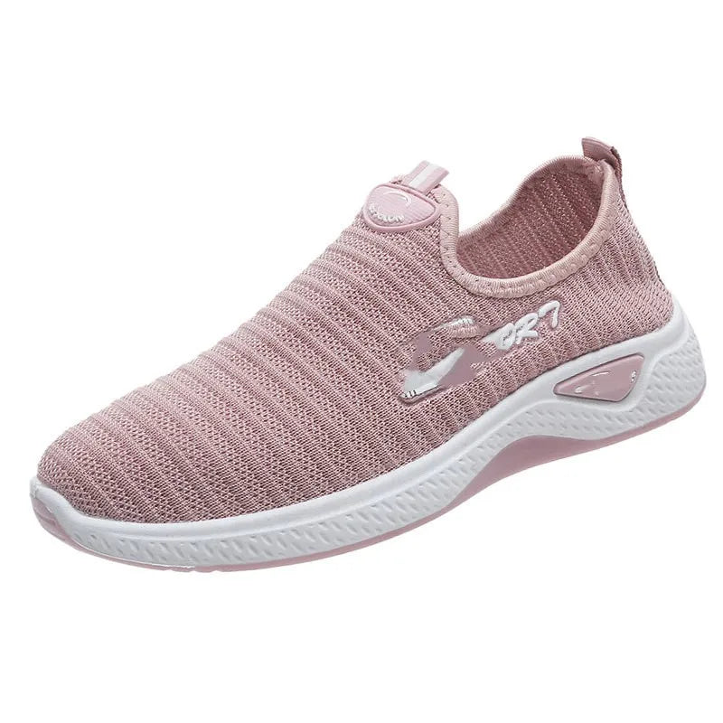 Wholesale Women's Sneakers Purple Red Black New Styles Breathable Slip-On Closure Cheap Price Woman Shoes for Spring Autumn