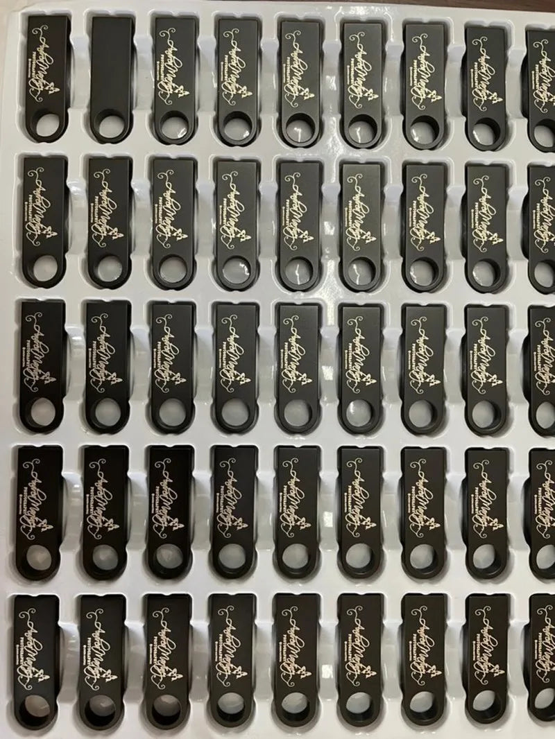 50PCS/lot Metal USB 2.0 Flash Drives 1GB 2GB 4GB Pendrive 8GB 16GB Pen Drive 32GB 64GB Memory USB Sticks 128MB 256MB Free LOGO