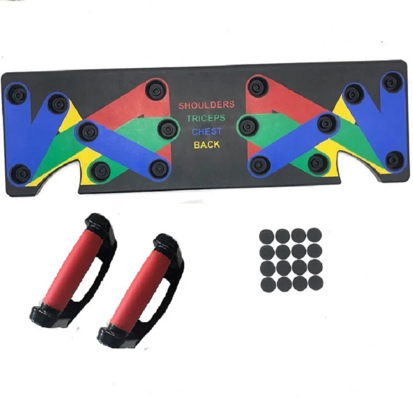 Multifunction Push-up Bars 9 in 1 System Push-up Board Vibration Plate with Push-up