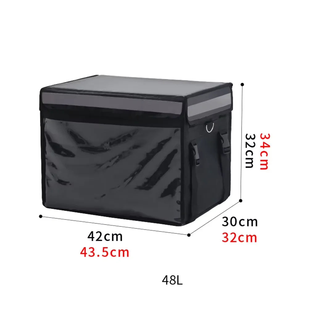 Wholesale Large Capacity Thermal Fast Food Insulated Backpack Hot Pizza Lunch Takeaway Cooler Food Delivery Bag for Bike
