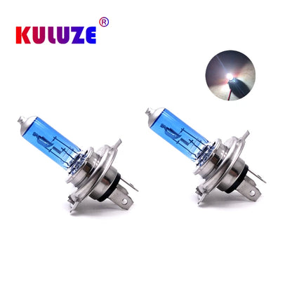 2pcs Super Bright Car Light H1 H3 H4 H7 H8 H9 H11 H15 9005 HB3 Auto halogen lamp bulb Fog Lights 55W 12V 6000K White Headlights