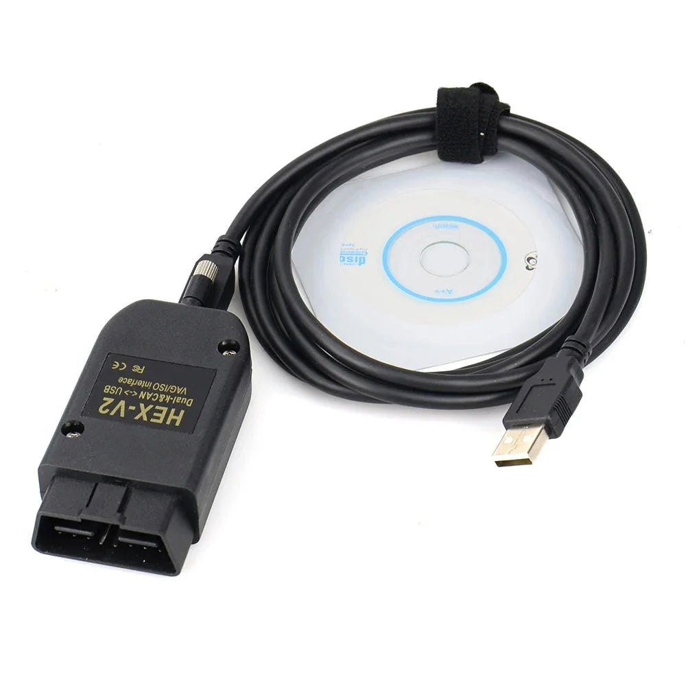Newest Hex Vii V25.3 STM32F429 Chip Unlimited VINs HEX V2 USB Online Update Diagnostic Tools VAG VCDS for VW AUDI Skoda Seat
