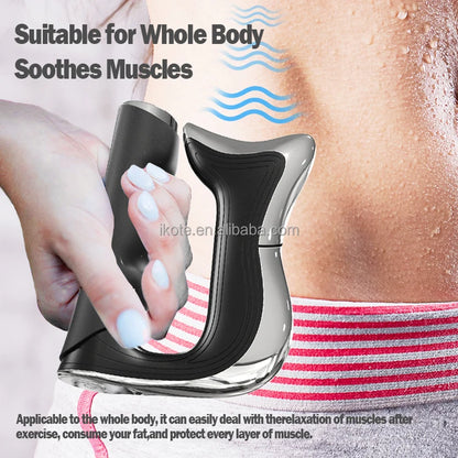 Rechargeable Handheld NMES Muscle Stimulator Full Body Massage Gun for Pain Relief With Ems Function