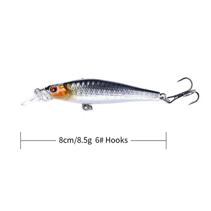 Newup Wholesale Lures Fishing Wholesale 8cm/8.5g   Minnow Lure Hard Bait Beach Walker Pesca Bass