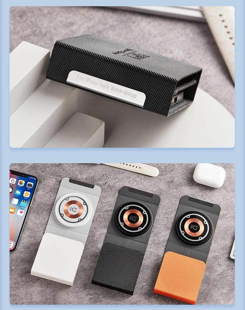 Fast Shipping 3-in-1 Wireless Charger Dock Station 15W Fast Charging Compatible for iPhone 17 for Xiaomi Android Featuring PD