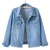 TTT-9539-T-Chaqueta Mujer Veste Femme New colorful plus-size Women Plus Size Jean Jacket Ladies Denim Coats Women Jackets