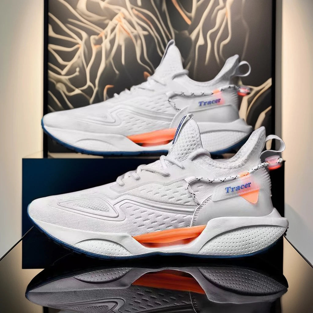 2026 Men's High-Toe Design Running Shoes Lace-Up Closure Fashion Trend Cotton Lining Rubber Insole Plastic Outsole Winter Season