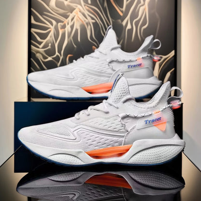 2026 Men's High-Toe Design Running Shoes Lace-Up Closure Fashion Trend Cotton Lining Rubber Insole Plastic Outsole Winter Season