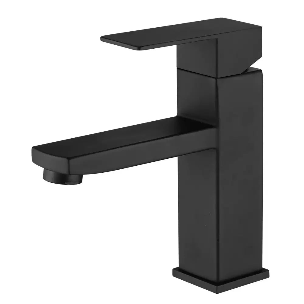 Single-Hole on Stage Stainless Steel Brass Basin Faucet Hot and Cold Metered Faucet for Bathroom and Living Room for Hotels