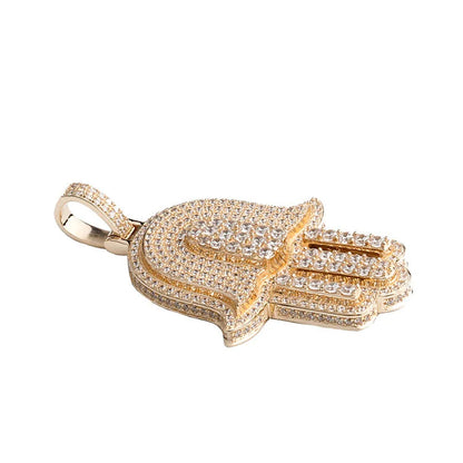 Starspire Jewels 925 Silver Emerald Cut Hip Hop Pendant Jewelry Bespoke Luxury Moissanite Stone Fine Charm Accessory High