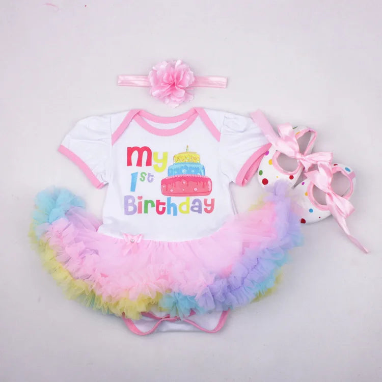 0-2Y 3pcs Girl Baby Summer Suit Novelty Costume Newborn Clothing Sets Bebe Dress Toddler Clothes Party Cosplay Gift 3 6 9 12 18M