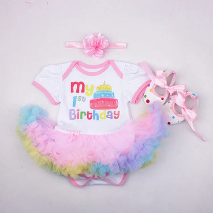 0-2Y 3pcs Girl Baby Summer Suit Novelty Costume Newborn Clothing Sets Bebe Dress Toddler Clothes Party Cosplay Gift 3 6 9 12 18M