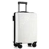 Female Customizable Ultralight Zipper Luggage Case Small Foldable Suitcase with Mute Spinner Wheel Password Box Made From PC