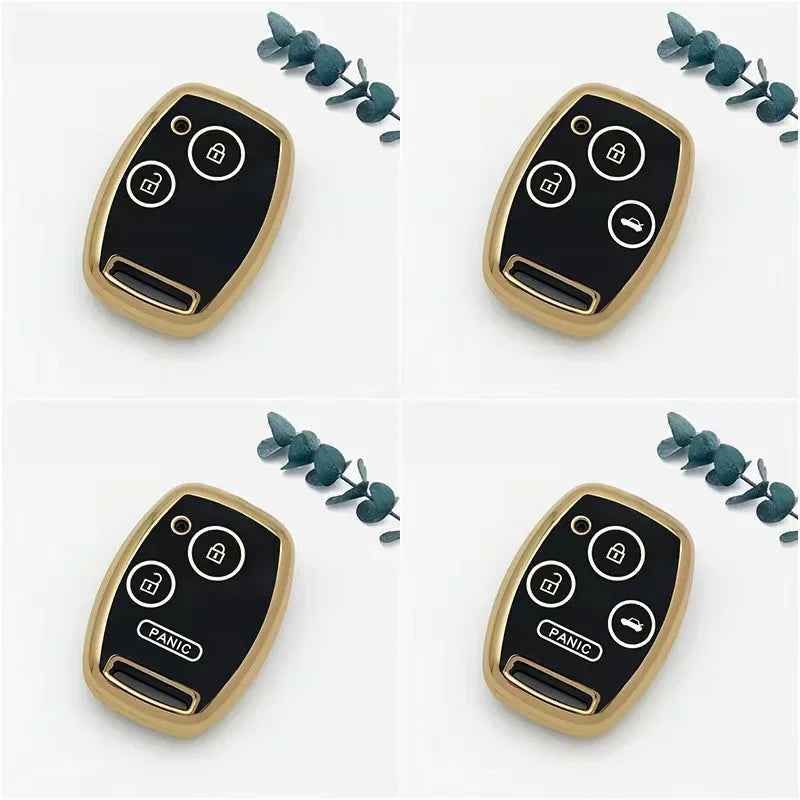 New for Honda Fit TPU Car Key Case Shell Cover Protective Key Fob Bag for Accord Civic CRV CR-V Pilot Insight Ridgeline