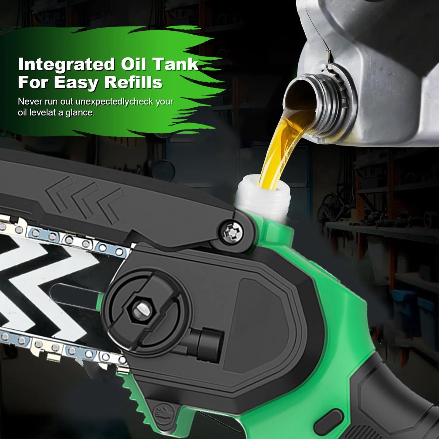Powerful 20V Cordless Chain Saw DIY Industrial Grade Power Tools for Wood Cutting Local US Warehouse Battery Source