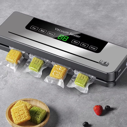 Compact Design Automatic Vacuum Sealer Machine Electric Food Savers Dry Moist Modes Hot Automatic Food Packing Machine