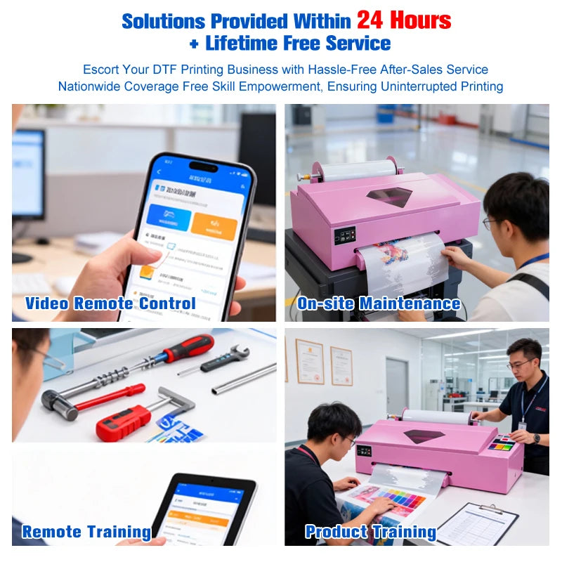 US Local Stock 13 Inch XP600 Head Inkjet DTF Printer Heat Transfer T-shirt Printing Machine for Small Business Print Store