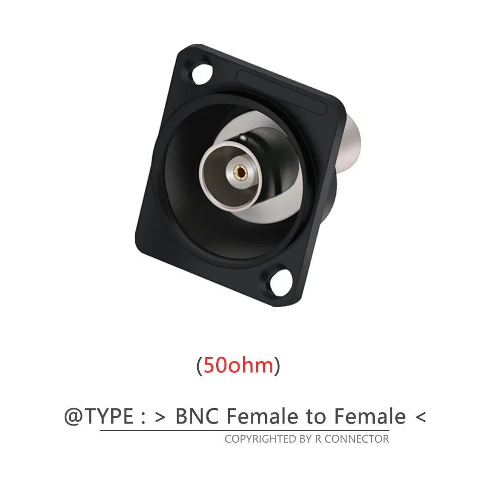 1pc BNC Female Socket Adapter Panel Mount Chassis Connector D-type Soldering free 50ohm/75ohm Audio&Video Jack