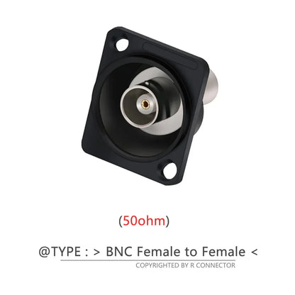 1pc BNC Female Socket Adapter Panel Mount Chassis Connector D-type Soldering free 50ohm/75ohm Audio&Video Jack