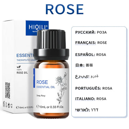 HIQILI Best Essential Oils ,100% Pure Nature for Aromatherapy | Humidifier, Massage,Diffuser, Skin & Hair Care,Perfume DIY-10ML