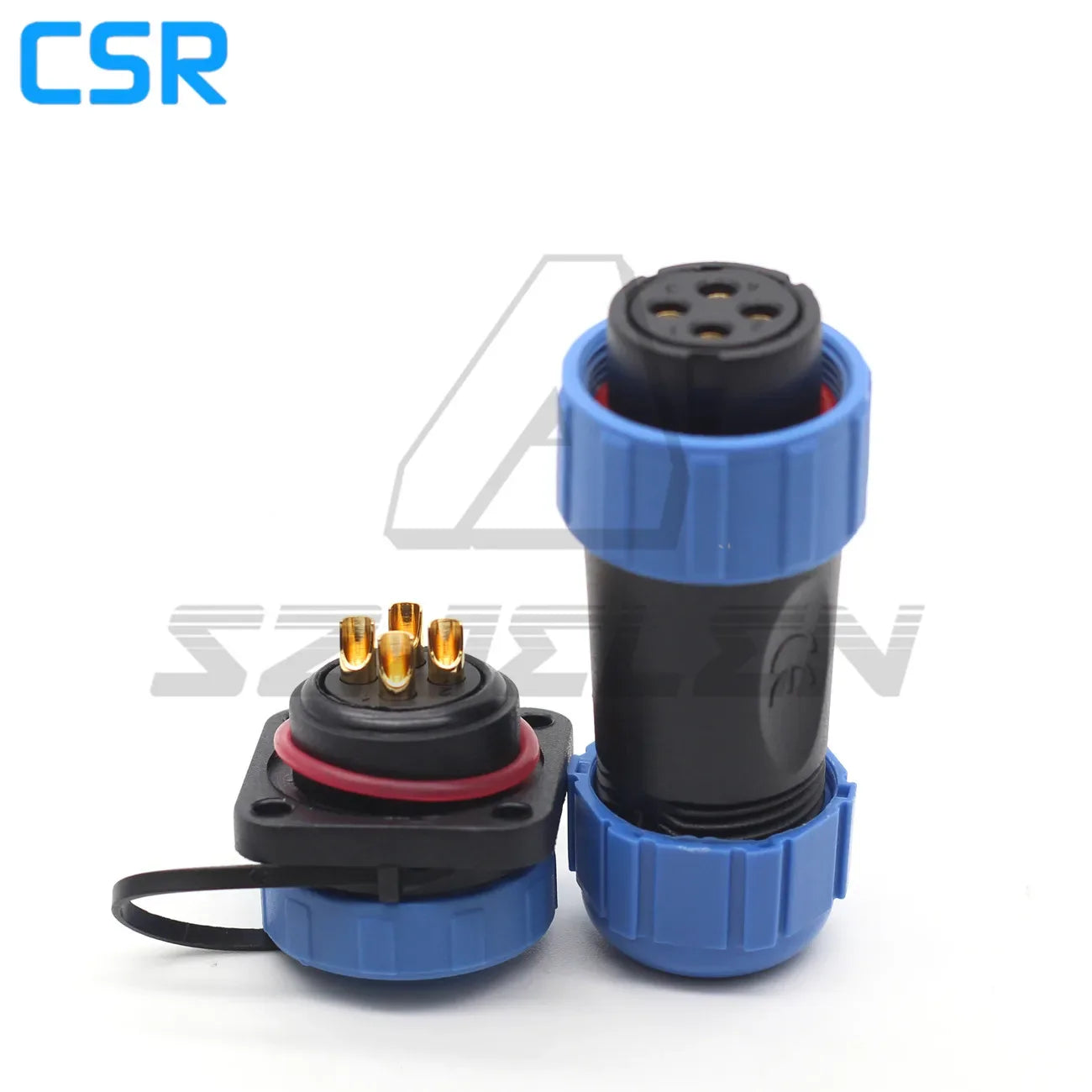 SP21 2/3/4/5/6/7/8/9/10/12 Pin IP68 Waterproof Connector Square Plastic Panel Mounting Connector Plug Female And Socket Male