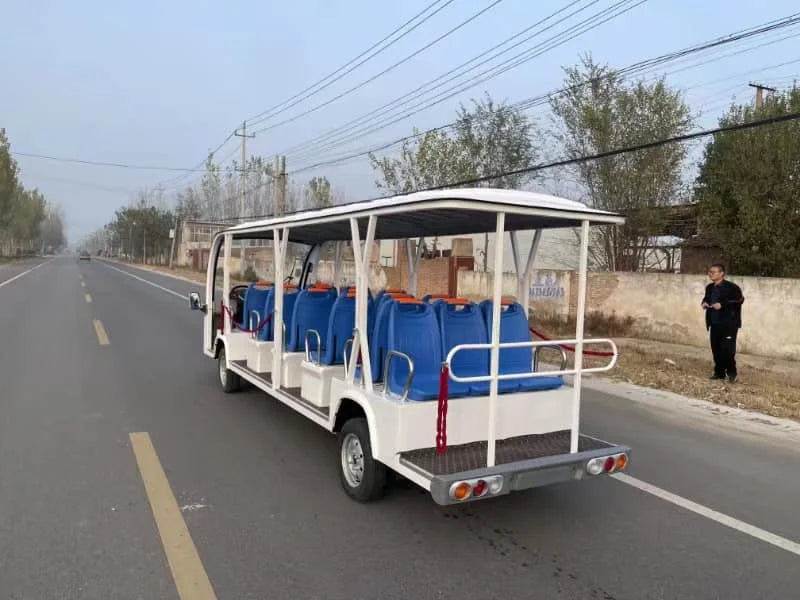 17 Seat Convertible New Energy Electric Four-Wheeled Theme Park Sightseeing Classic Bus Car Probox With Door