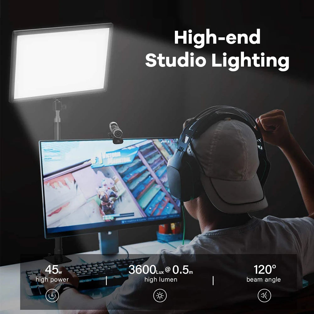 14inch 10inch LED Video Light Panel EU Plug 3200K-6000K Photography Lighting Remote Control For Live Streaming Photo Studio Lamp