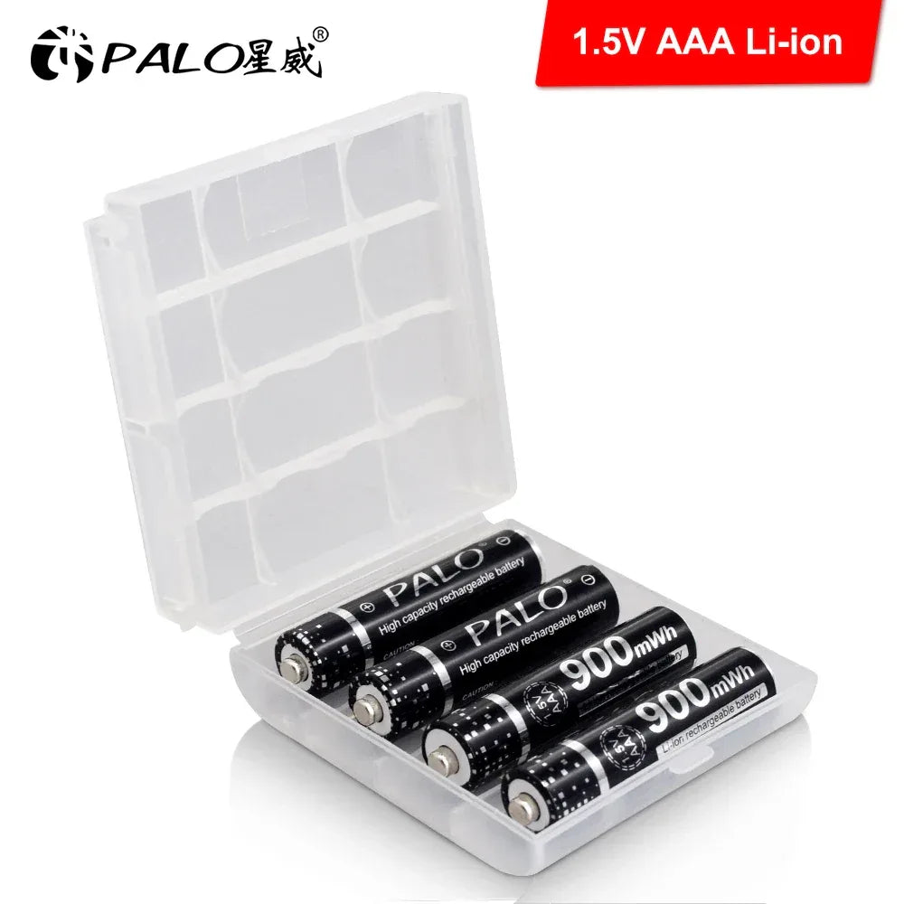 100% New 1.5V AAA Rechargeable Battery 900mWh 1.5V Li-ion Lithium Liion Li ion 3A aaa Batteries for Toy Car Camera Flashlight