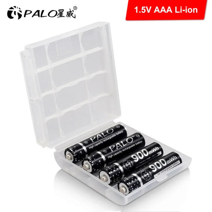 100% New 1.5V AAA Rechargeable Battery 900mWh 1.5V Li-ion Lithium Liion Li ion 3A aaa Batteries for Toy Car Camera Flashlight