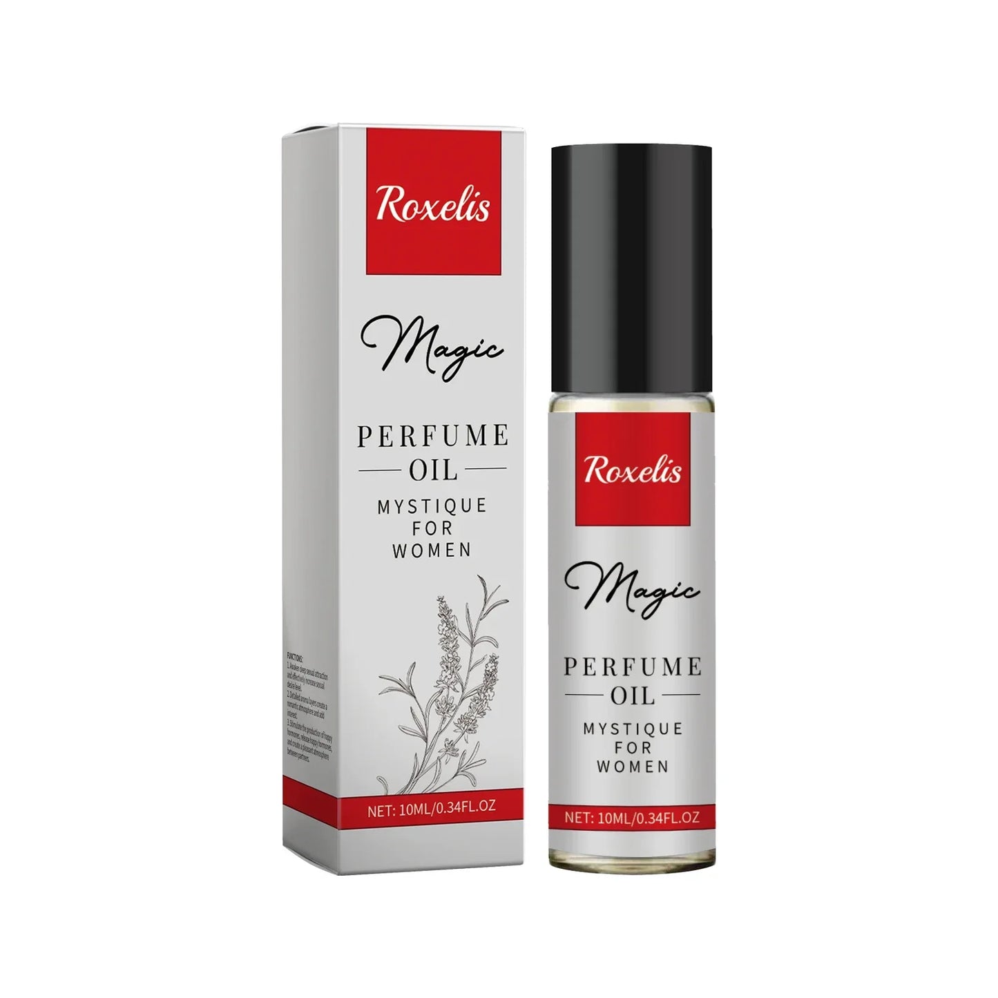 Roxelis Charm Cologne Lasting Romantic Pheromone Perfume Oil in Portable Vial Pure Fragrance