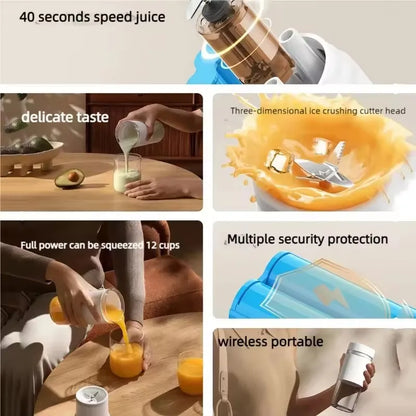 300ML Mijia Portable Juicer Cup 2 Quick Juicing Mixer Electric Mini Blender for Xiaomi Youpin