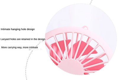 Colorful handheld mini fan portable USB charging convenient creative cool small fan pocket handheld fan summer gift