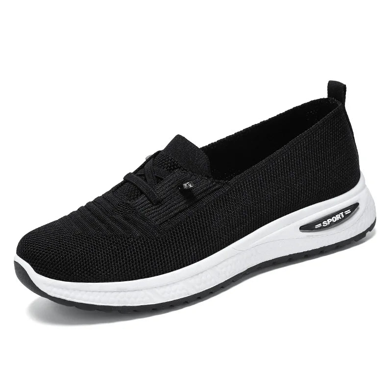 Fashion New Design Women's Shoes Casual Sports Walking Flying Weaving Shoes Women's Running Shoes