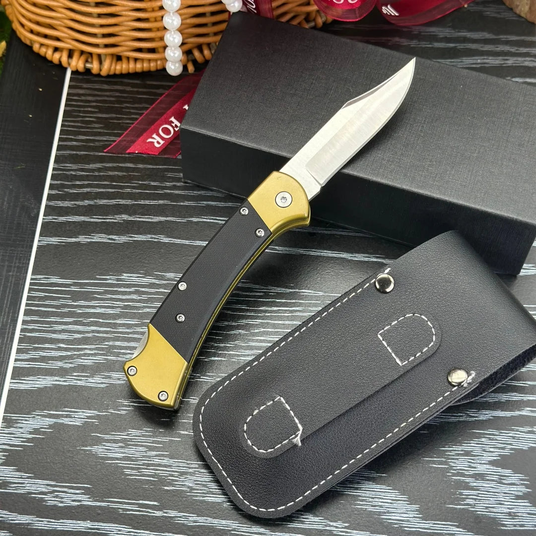 Stainless Steel Wood Outdoor Mini Folding Knife DIY OEM Multi-function Portable Pocket Camping Self-defense Fruit