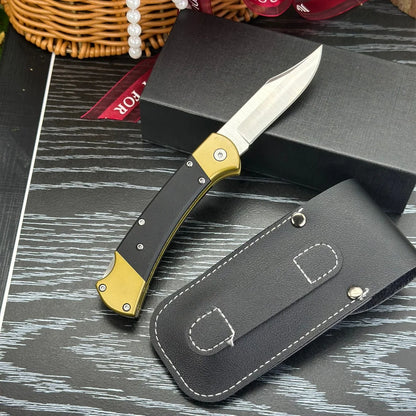 Stainless Steel Wood Outdoor Mini Folding Knife DIY OEM Multi-function Portable Pocket Camping Self-defense Fruit