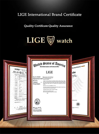 LIGE 2024 Smart Watch Men 1.28" Full Touch Bracelet Fitness Tracker Sports Watches Bluetooth Call Smart Clock Women Smartwatch