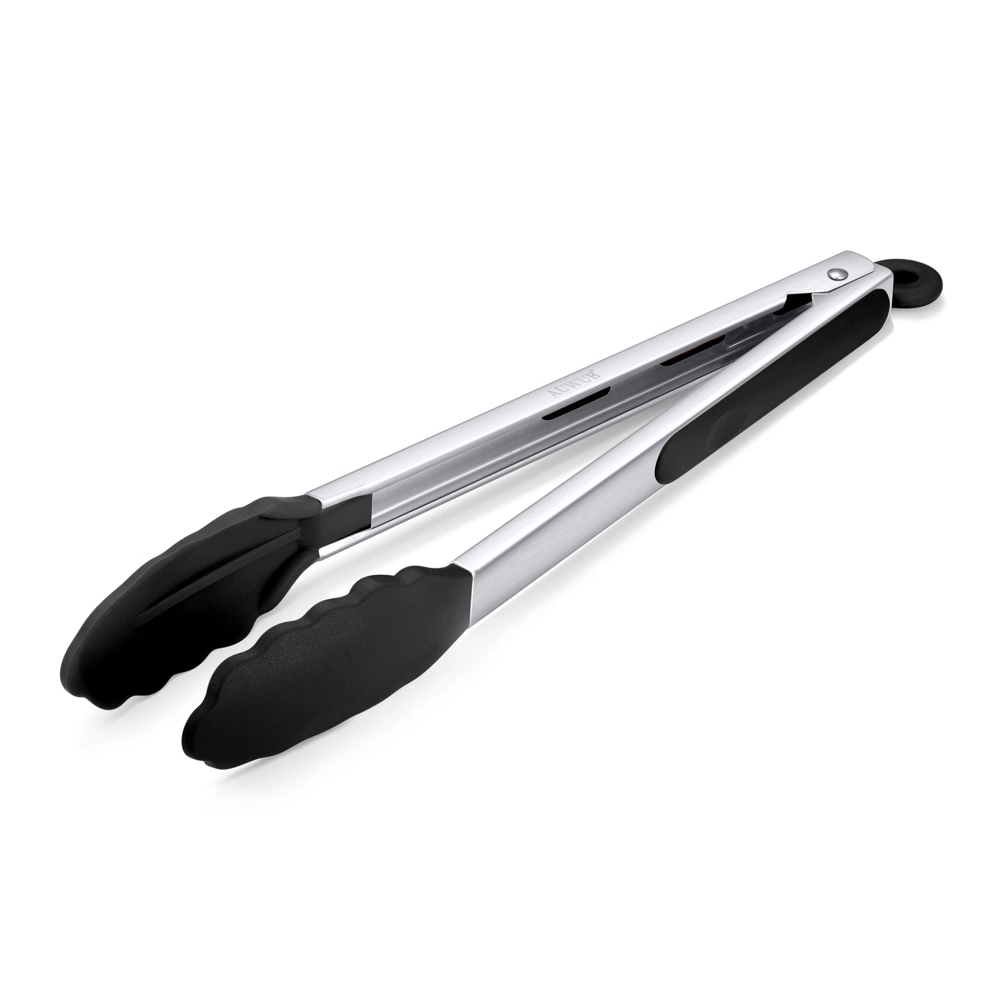 12 Inch Heat-Resistant BBQ Silicone Food Clip Grilling Locking Metal Silicone Foods Tong Kitchen Ergonomic Grip Tongs