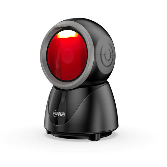 USB Wired Desktop Barcode Scanner 1D/2D Laser QR Code Reader with Cash Register & Hands-Free Scanning for Retail in Stock by PDG ibma