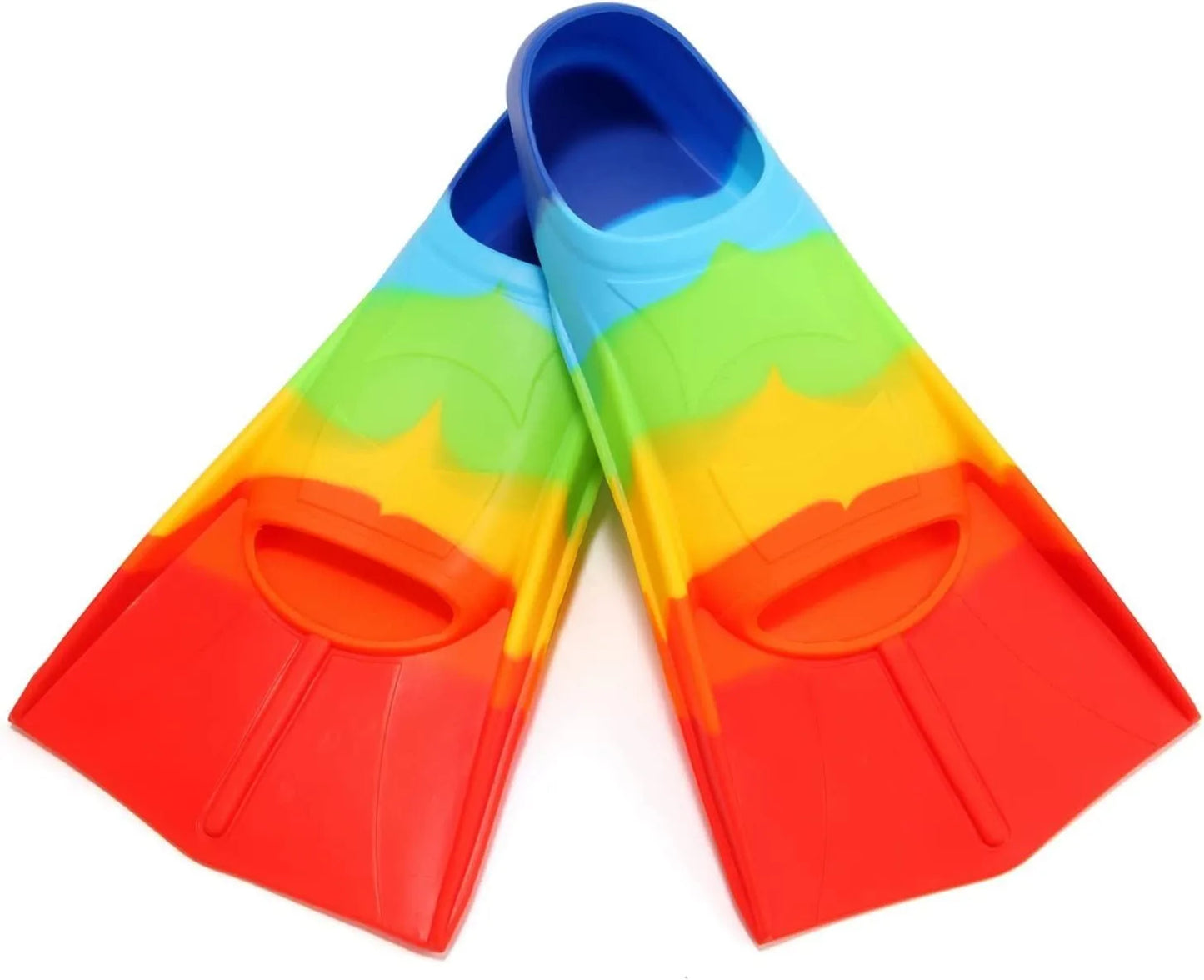 Sinodiving Wide Size Adult and Kids Scuba Fins Soft Silicone Surf and Swimming Pool Training Exercise Gear