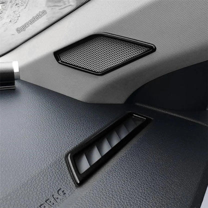 Center Control Gear Shift Panel Inner Door Armrest Handle Cover Trim Black Fit For VW Volkswagen Polo 2019 - 2023 Accessories