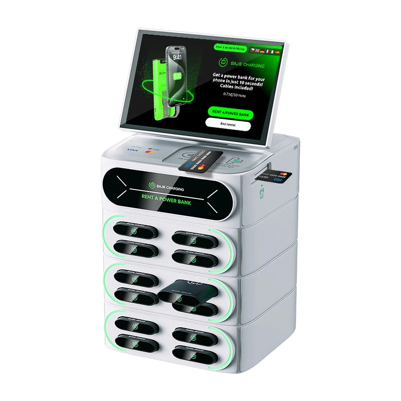 Phone Charger Mobile Sharing Power Bank and Power Bank Rental Stand Charging Station for Mall Restaurant Vending Machine