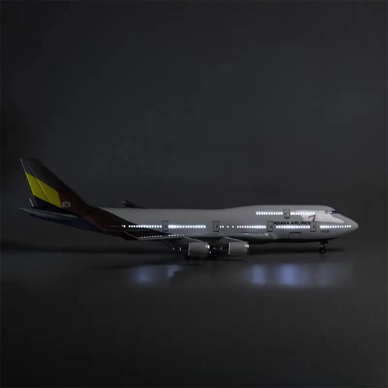Wholesale 47cm 1:150 Diecast Airplanes Model Boeing B747  Plane Model ASIANA 747 Airplane Aircraft Toy Kids Gift