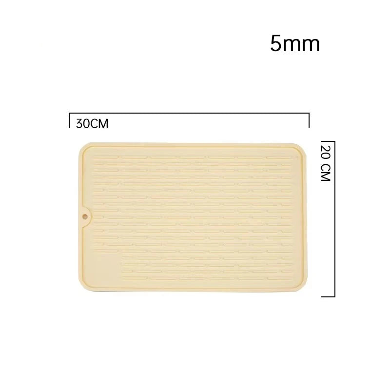 Silicone Dish Quick Bar Drying Dining Table Bath Mat Custom Logo Foldable Kitchen Large Microfiber