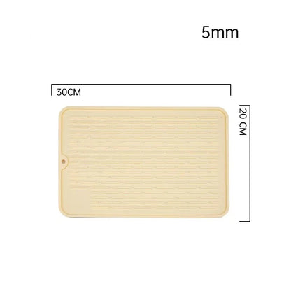 Silicone Dish Quick Bar Drying Dining Table Bath Mat Custom Logo Foldable Kitchen Large Microfiber