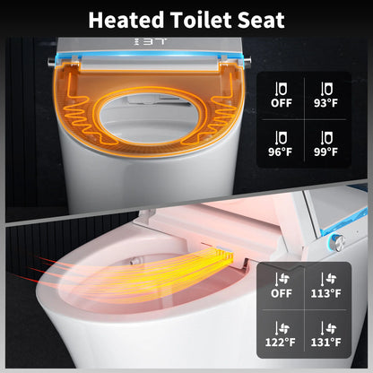 Modern Premium Intelligent Toilet Inventory Surplus Floor Mounted Luxury Electric Bidet Smart Toilet for Rental Property Upgrade