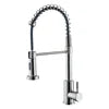 Modern Stainless Steel Single-Handle Kitchen Faucet Deck Mounted with Side Spray for Hotel Use