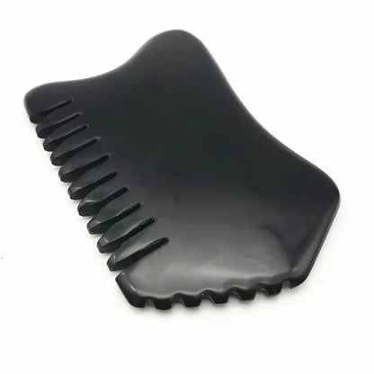 Guasha Comb Massage Guasha Board Jade Gua Sha Scraping Black Bian Stone Gua Sha Tool