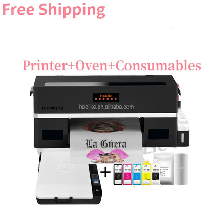 Black Friday XP1 Pro Full Automatic DTF Printer With XP600 Printhead and Auto Clean System for Custom Apparel Printing